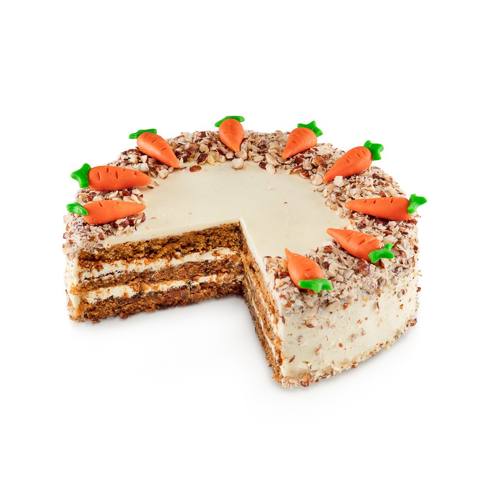 Řez dortem Carrot cake Ollies